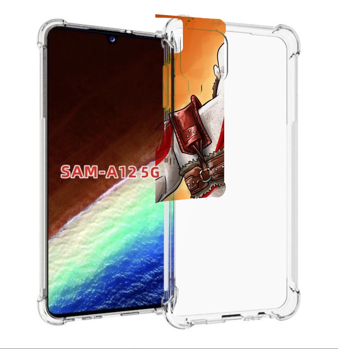 

Чехол MyPads God of War для Samsung Galaxy A12 (SM-A125F) 2020/21/A12 Nacho SM-A127F, Прозрачный, Tocco