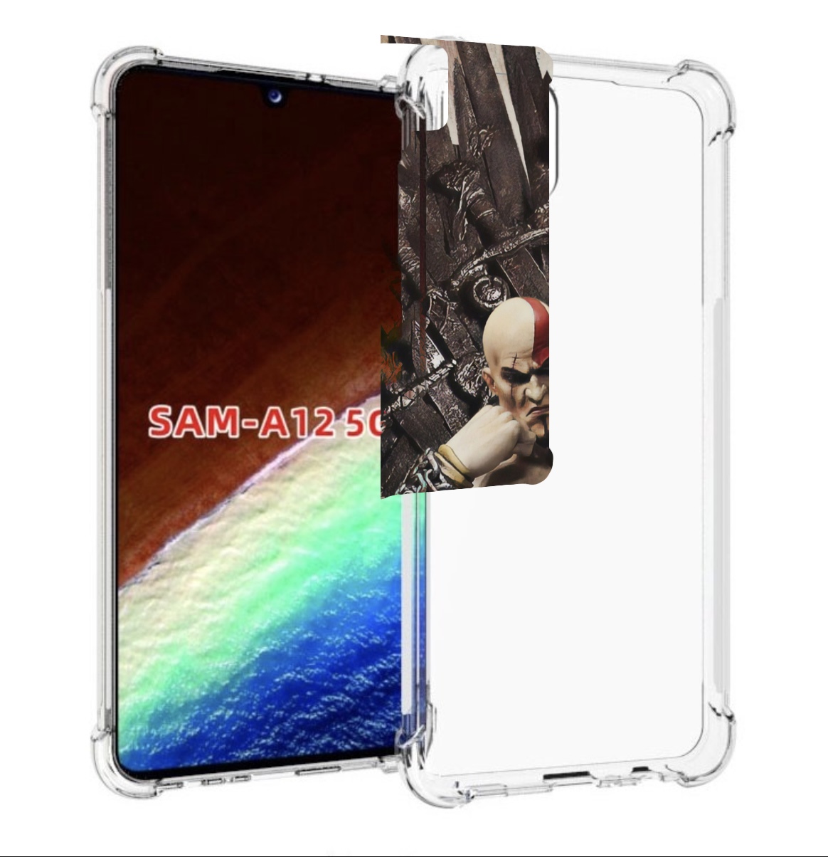 

Чехол MyPads God of War Кратос для Samsung Galaxy A12 (SM-A125F) 2020/21, Прозрачный, Tocco