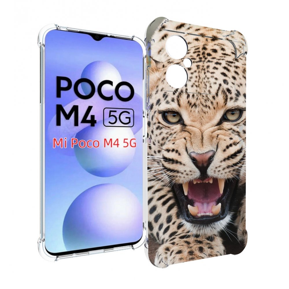 

Чехол MyPads Гепард-красивый мужской для Xiaomi Poco M4 5G, Прозрачный, Tocco