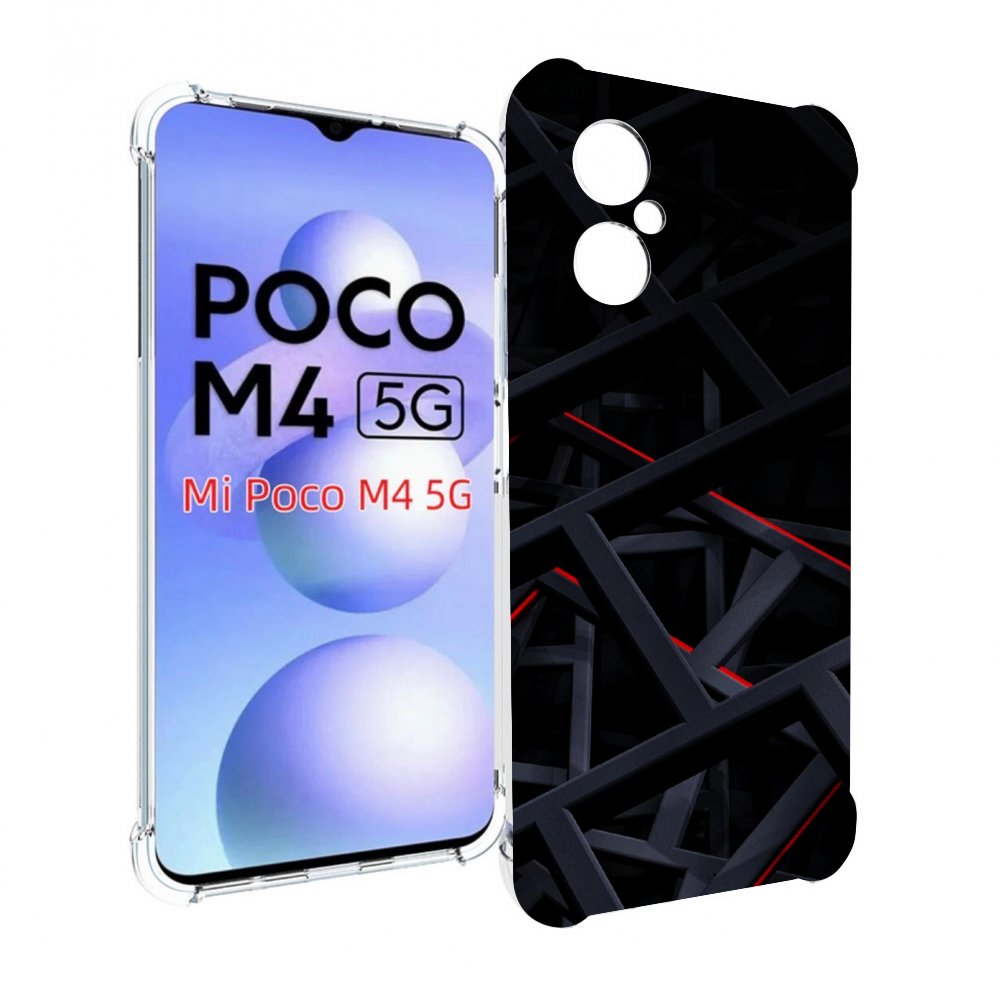 

Чехол MyPads Геометрия для Xiaomi Poco M4 5G, Прозрачный, Tocco