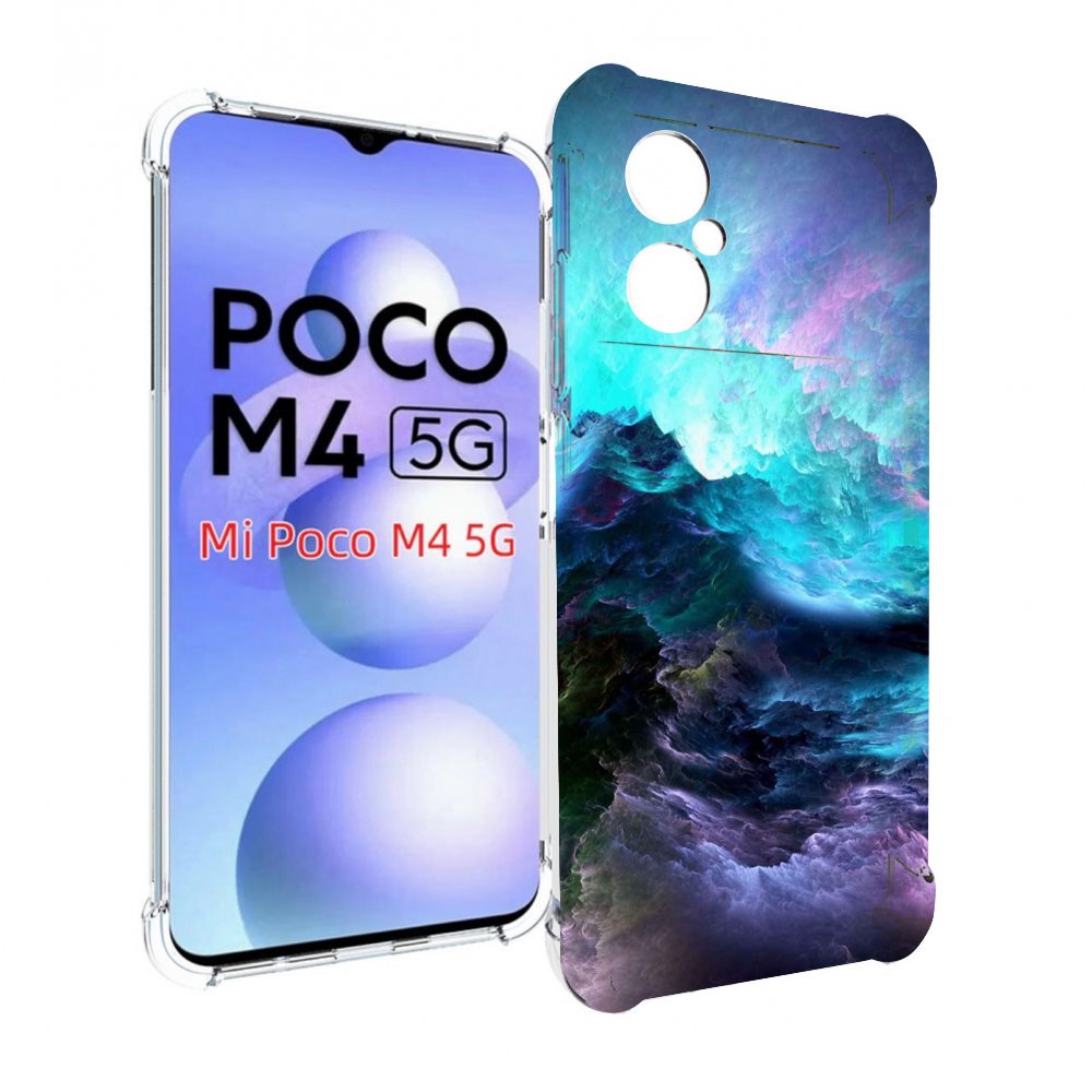 

Чехол MyPads Волна для Xiaomi Poco M4 5G, Прозрачный, Tocco