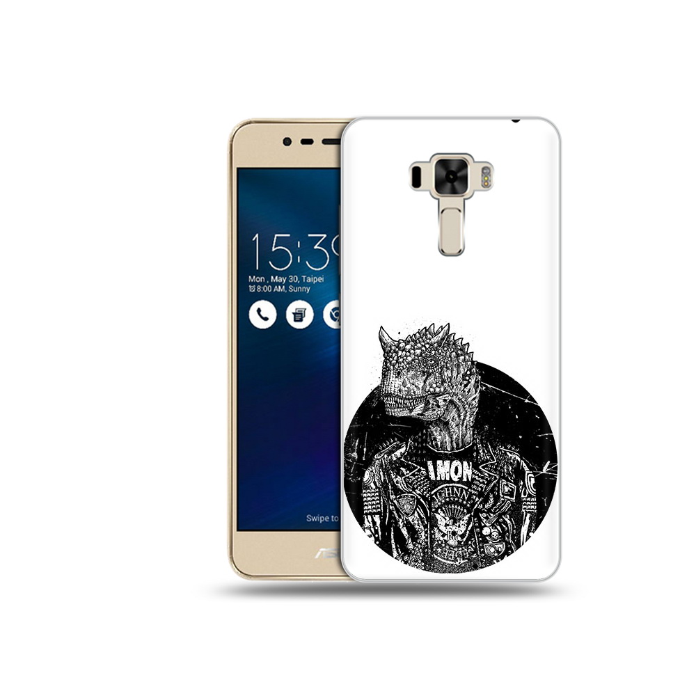 

Чехол MyPads Tocco для Asus ZenFone 3 динозавр в куртке (PT40480.655.328), Прозрачный, Tocco