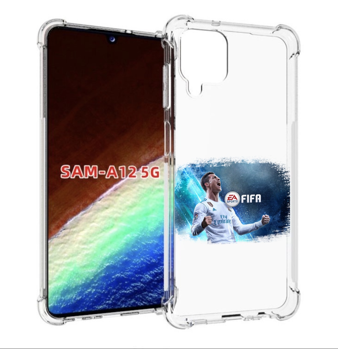 

Чехол MyPads FiFA логотип для Samsung Galaxy A12 (SM-A125F) 2020/21/A12 Nacho SM-A127F, Прозрачный, Tocco