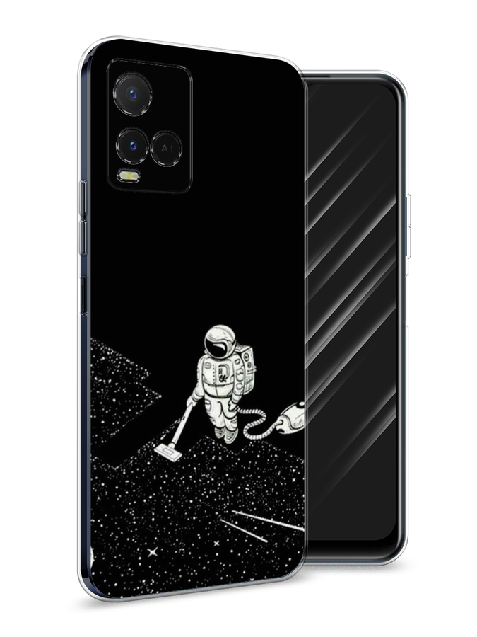 

Чехол Awog на Vivo Y21e "Космонавт с пылесосом", Разноцветный, 266350-4