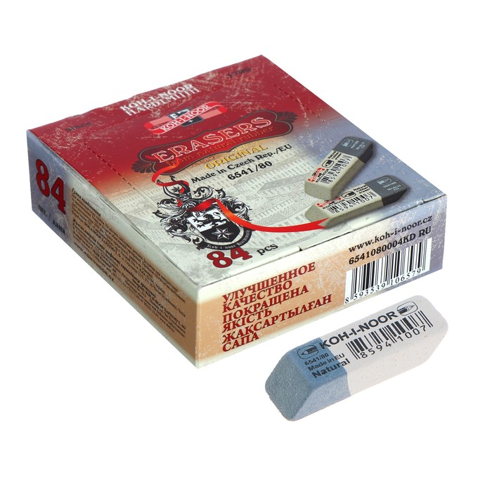 

Ластик Koh-I-Noor каучук Sanpearl 6541/84-80, бело-синий, Sanpearl