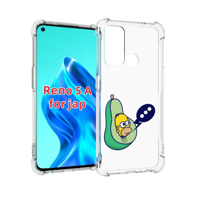 

Чехол MyPads Гомер-авокадо для Oppo Reno 5A, Прозрачный, Tocco