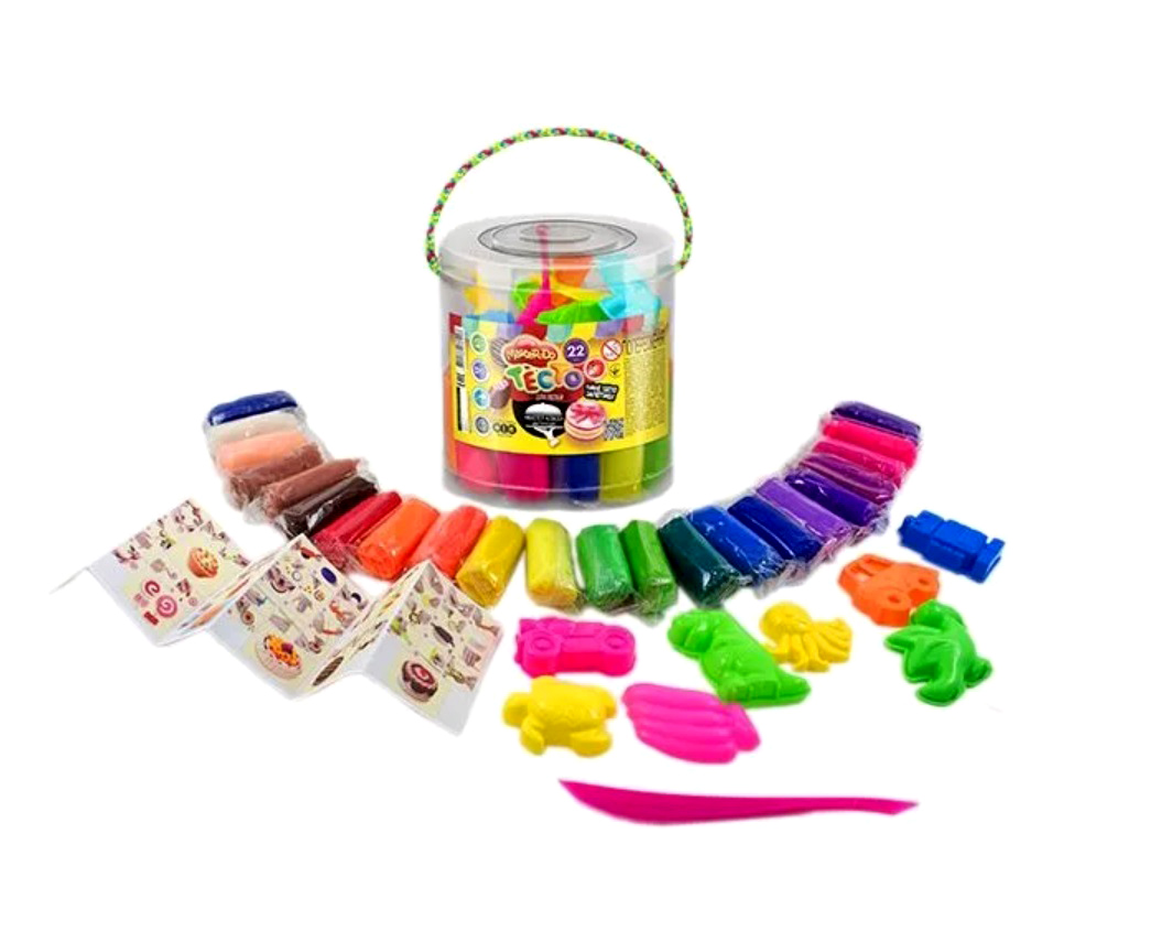 фото Danko toys набор креативного творчества тесто для лепки, 22 цвета tmd-01-01