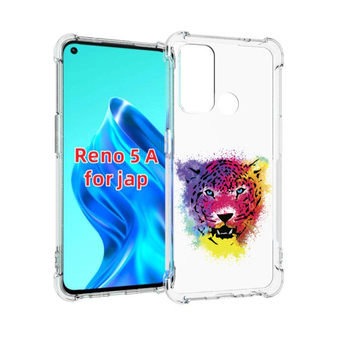 

Чехол MyPads Гепард для Oppo Reno 5A, Прозрачный, Tocco