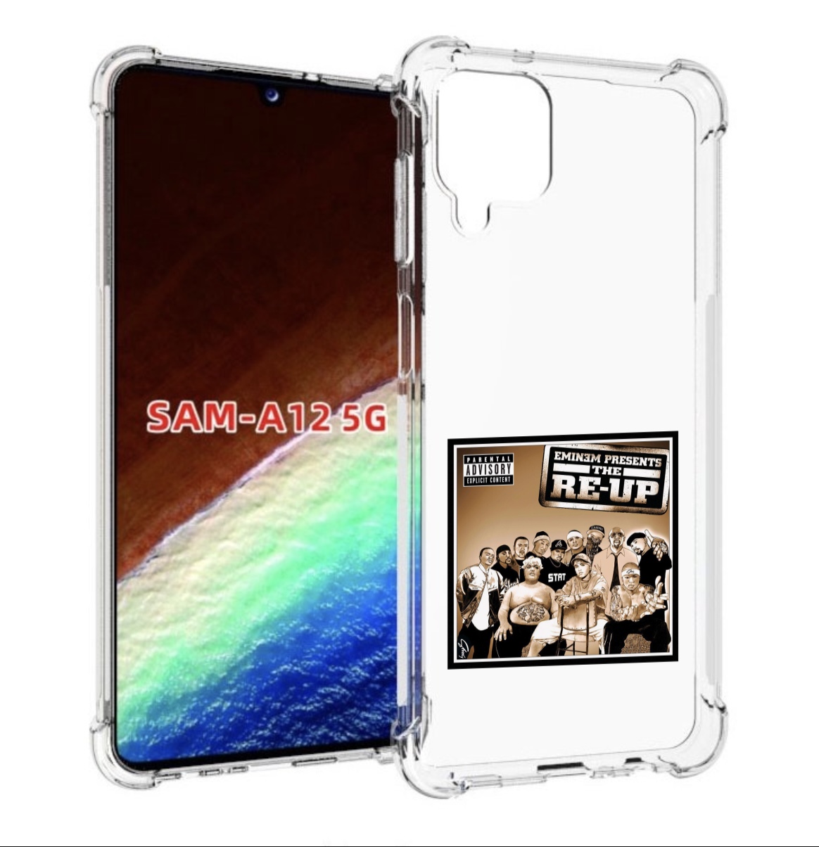 

Чехол MyPads Eminem Presents, The Re-Up для Samsung Galaxy A12 (SM-A125F) 2020/21, Прозрачный, Tocco