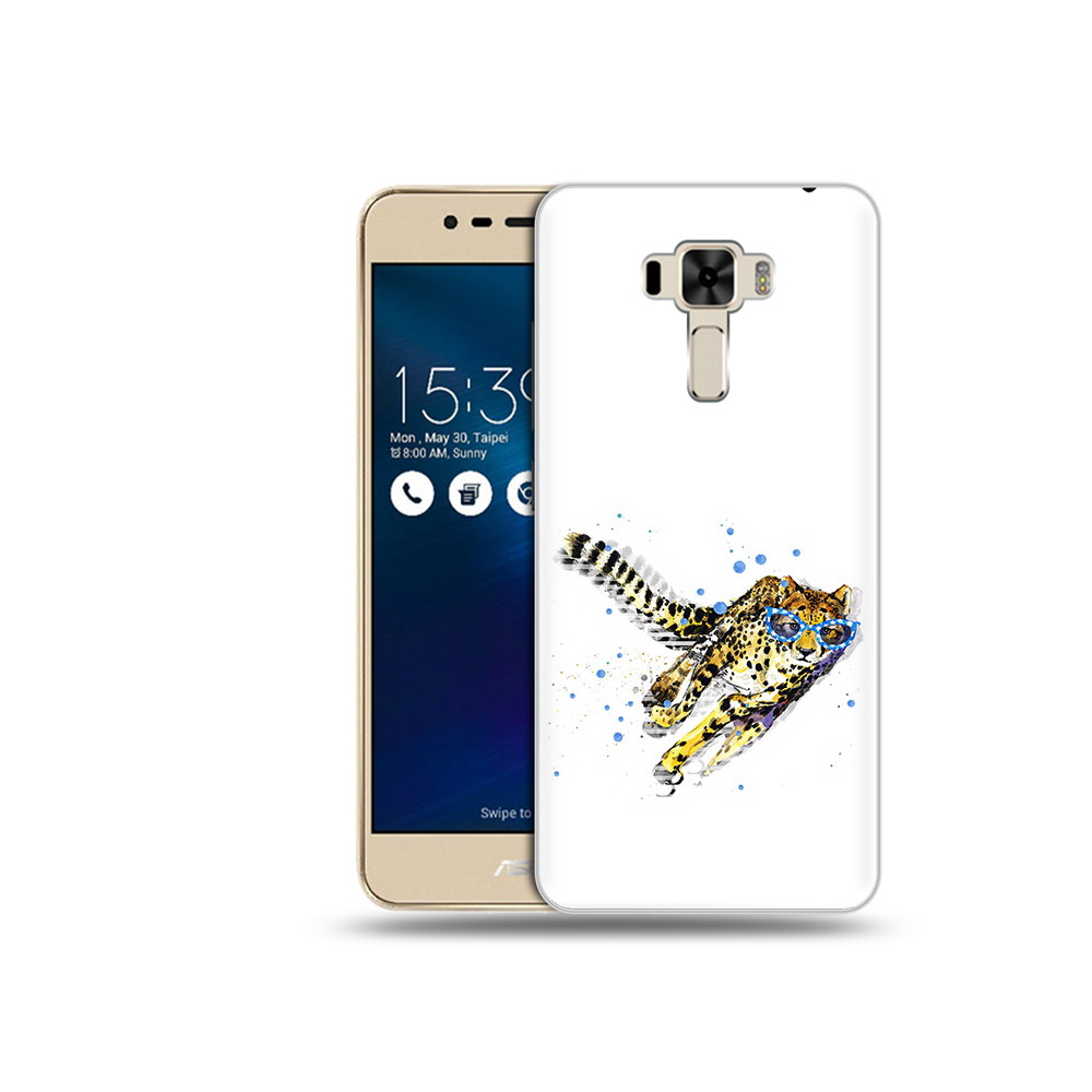 Чехол MyPads Tocco для Asus ZenFone 3 гепард в очках (PT40480.655.287)