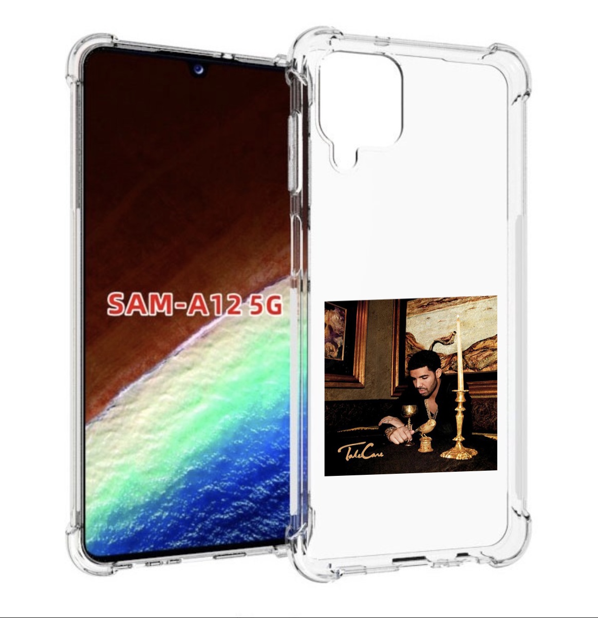 

Чехол MyPads Drake - Take Care для Samsung Galaxy A12 (SM-A125F) 2020/21, Прозрачный, Tocco