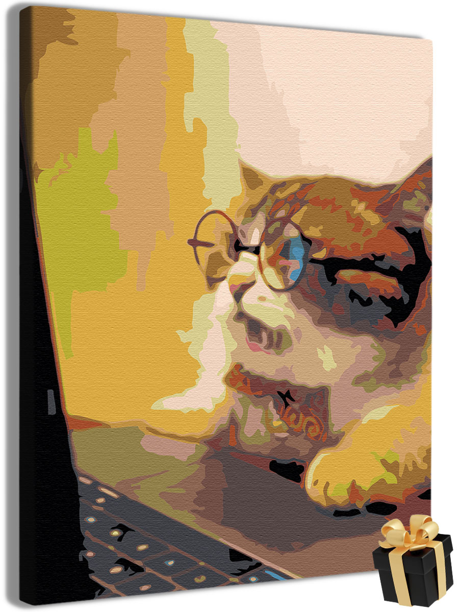 

Картина по номерам Арт-студия Unicorn котик N-3336 40x50 см, Котик
