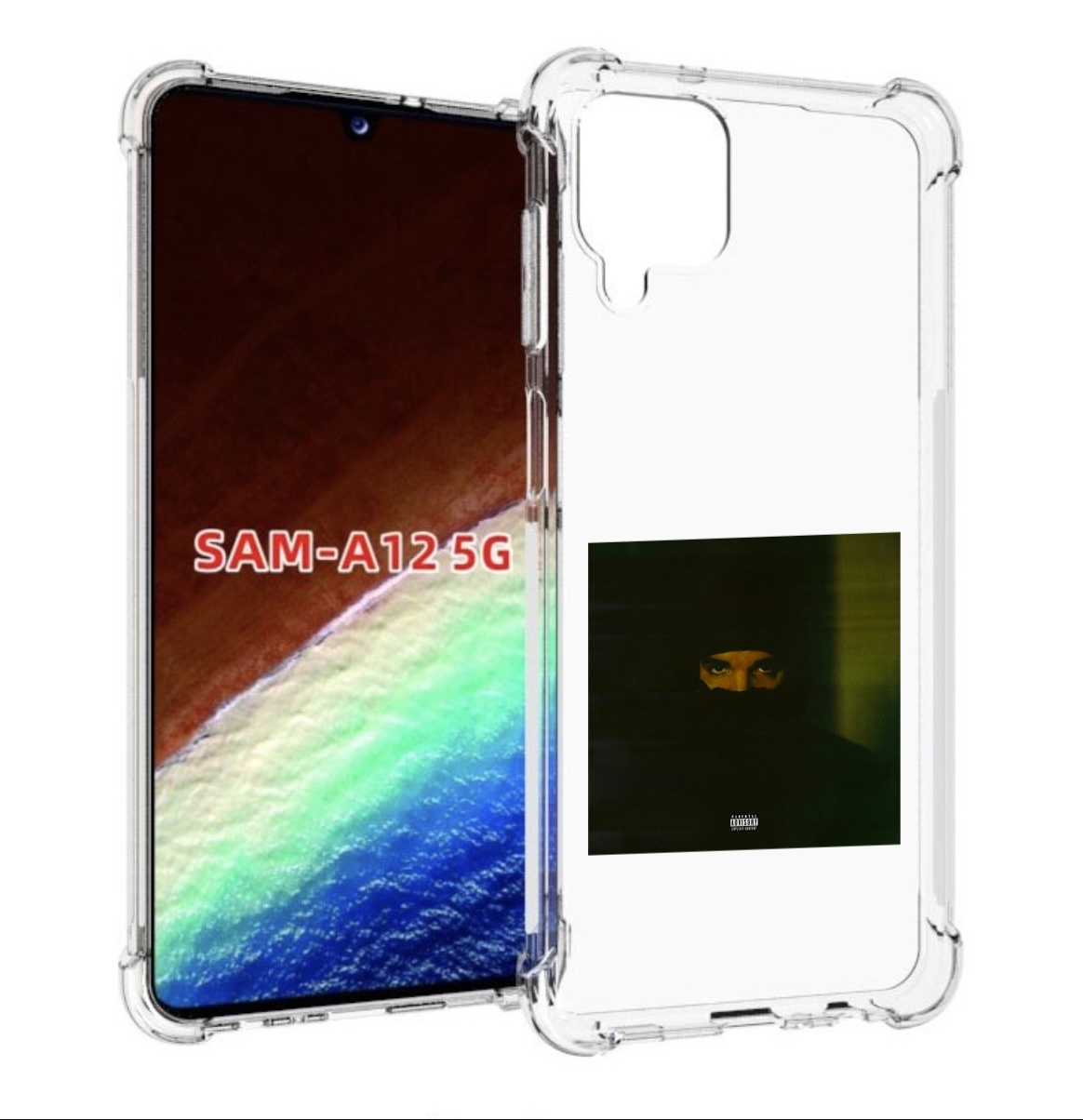 Чехол MyPads Drake - Dark Lane Demo Tapes для Samsung Galaxy A12 (SM-A125F) 2020/21 Tocco