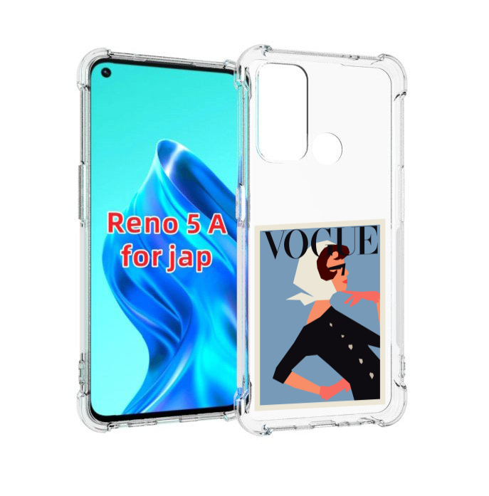 

Чехол MyPads Вогуе картинка для Oppo Reno 5A, Прозрачный, Tocco