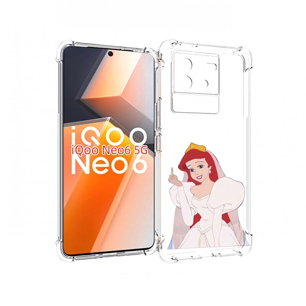 

Чехол MyPads принцесса-Русалочка-Ариель женский для Vivo iQoo Neo 6 5G, Прозрачный, Tocco