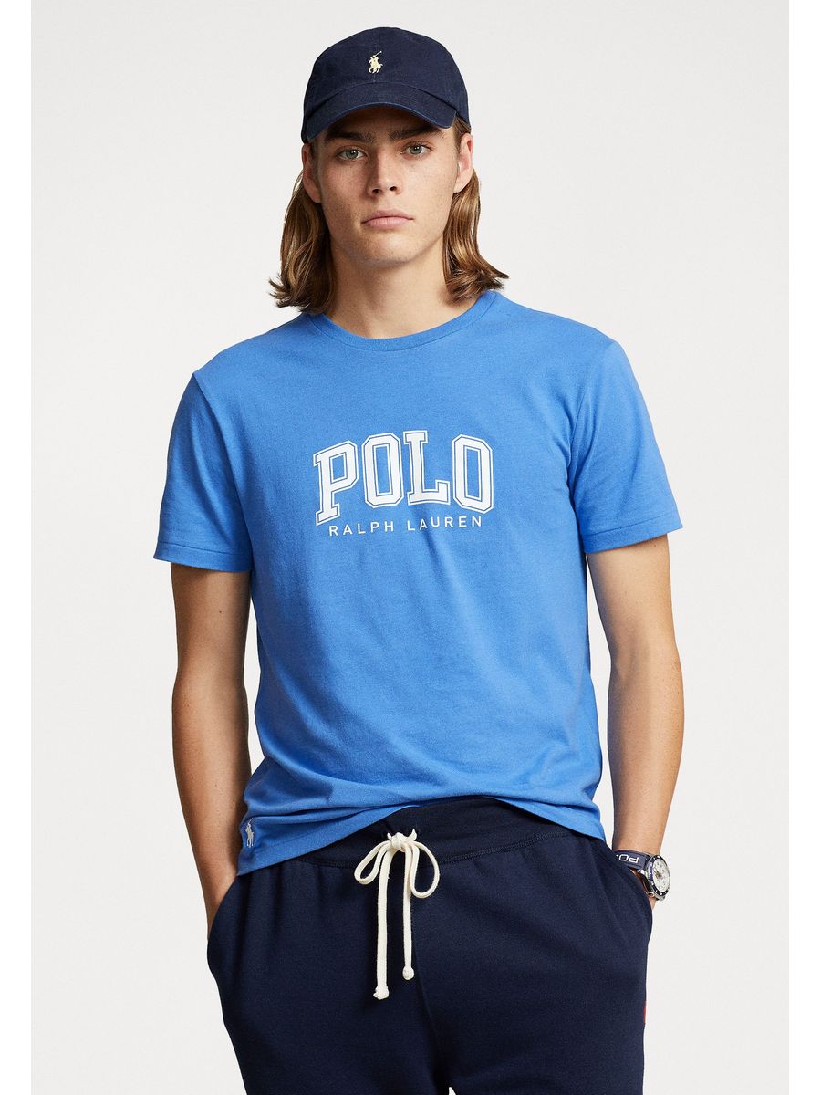 

Футболка мужская Polo Ralph Lauren PO222O0GD синяя 2XL, Синий, PO222O0GD