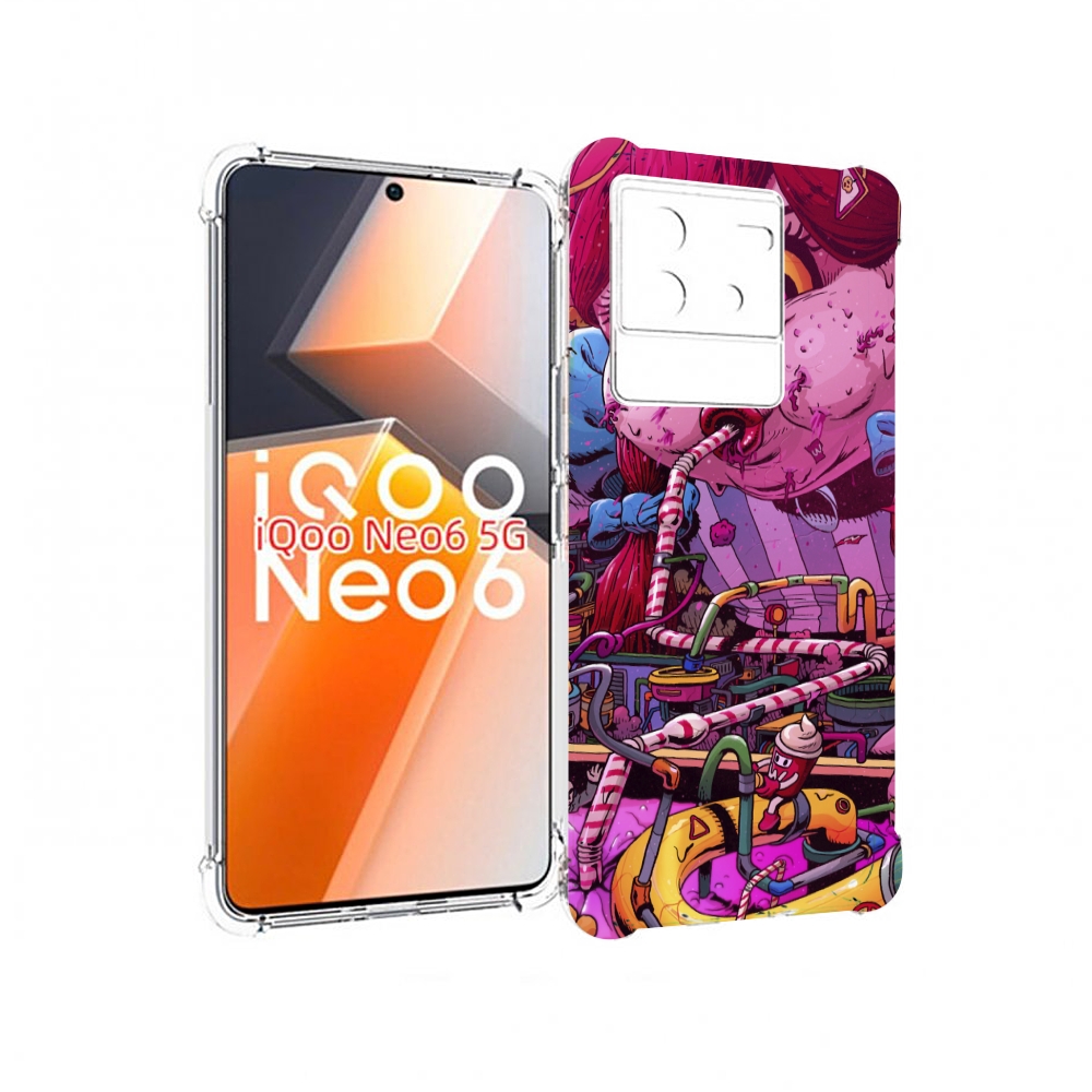 

Чехол MyPads прикольная сладкая картинка для Vivo iQoo Neo 6 5G, Прозрачный, Tocco