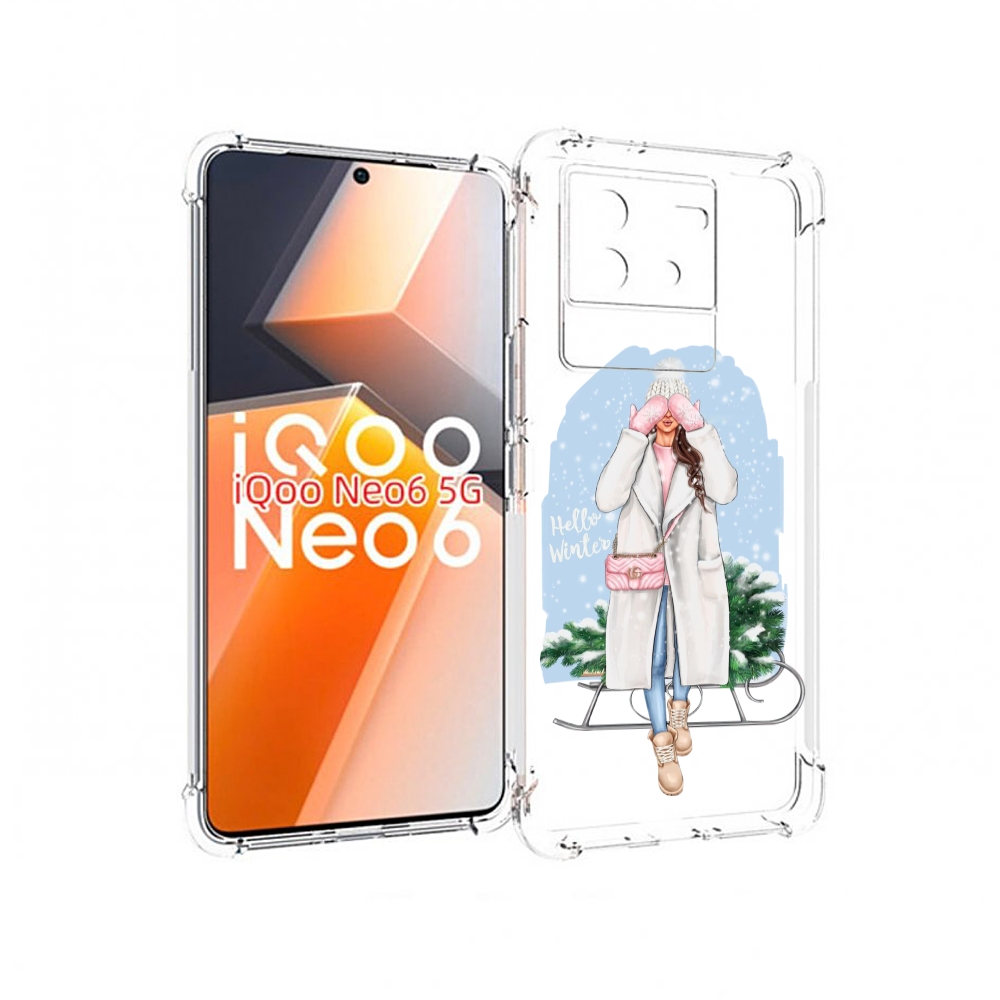 

Чехол MyPads привет-зима женский для Vivo iQoo Neo 6 5G, Прозрачный, Tocco