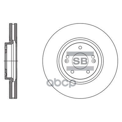 Диск Тормозной Передний Hyundai Ix55 08- Sd1132 Sangsin brake арт. SD1132