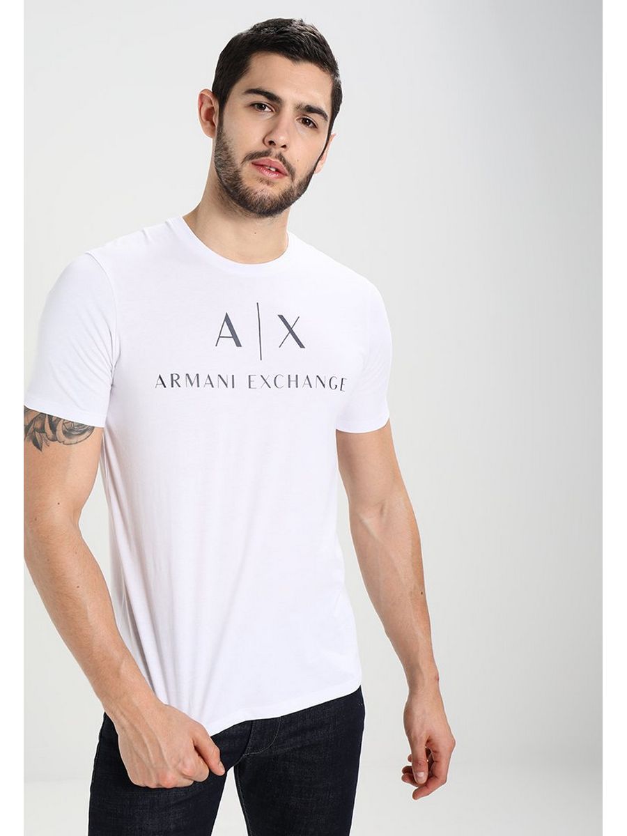 

Футболка мужская Armani Exchange ARC22O00D белая XL, Белый, ARC22O00D