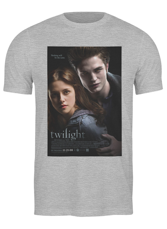 

Футболка мужская Printio The twilight saga / сумерки серая S, Серый, The twilight saga / сумерки