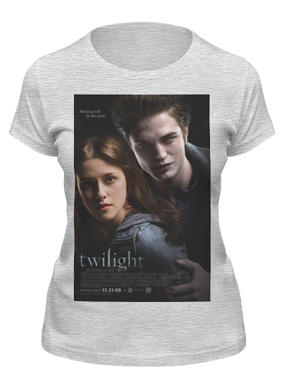 

Футболка женская Printio The twilight saga / сумерки серая S, Серый, The twilight saga / сумерки