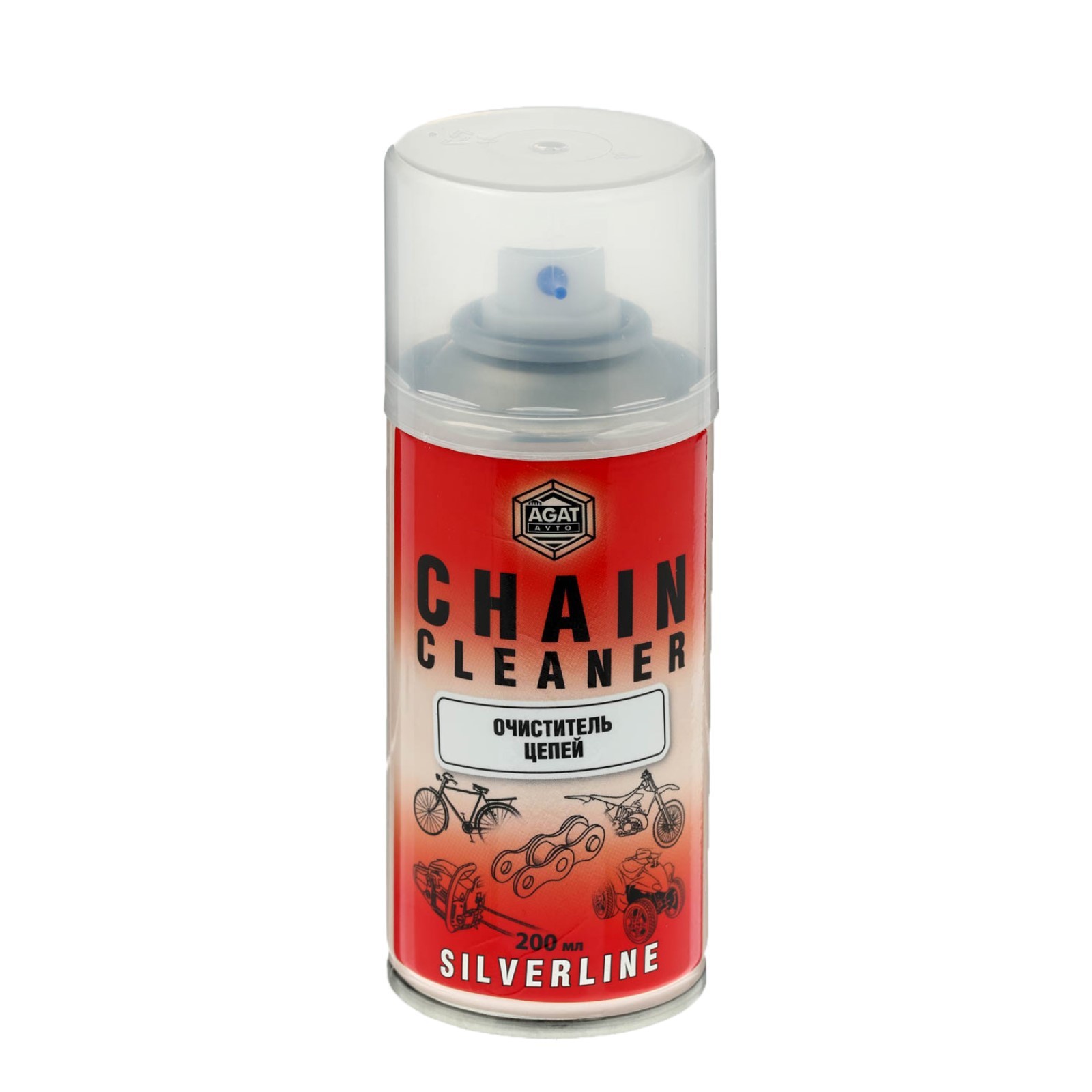 

Очиститель Цепей (Аэрозоль) (0.2l) AGAT Avto арт. SL0226