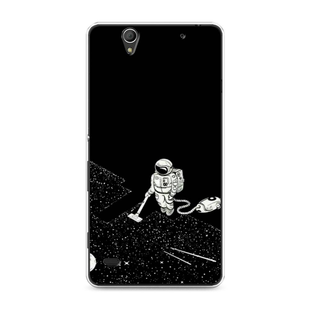 

Чехол Awog на Sony Xperia C4 "Космонавт с пылесосом", Разноцветный, 52650-4