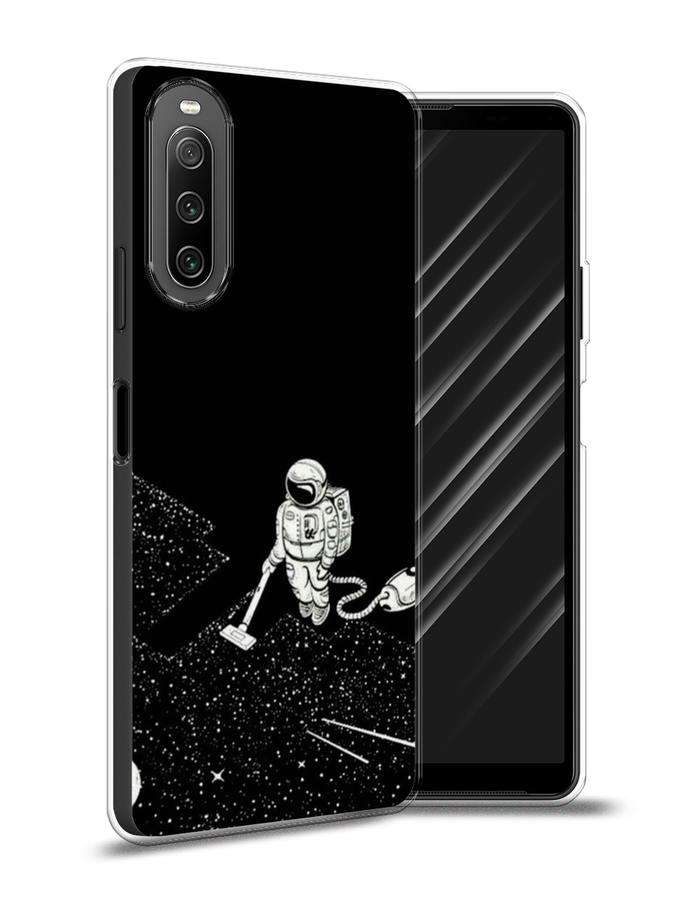 

Чехол Awog на Sony Xperia 10 IV "Космонавт с пылесосом", Разноцветный, 55250-4