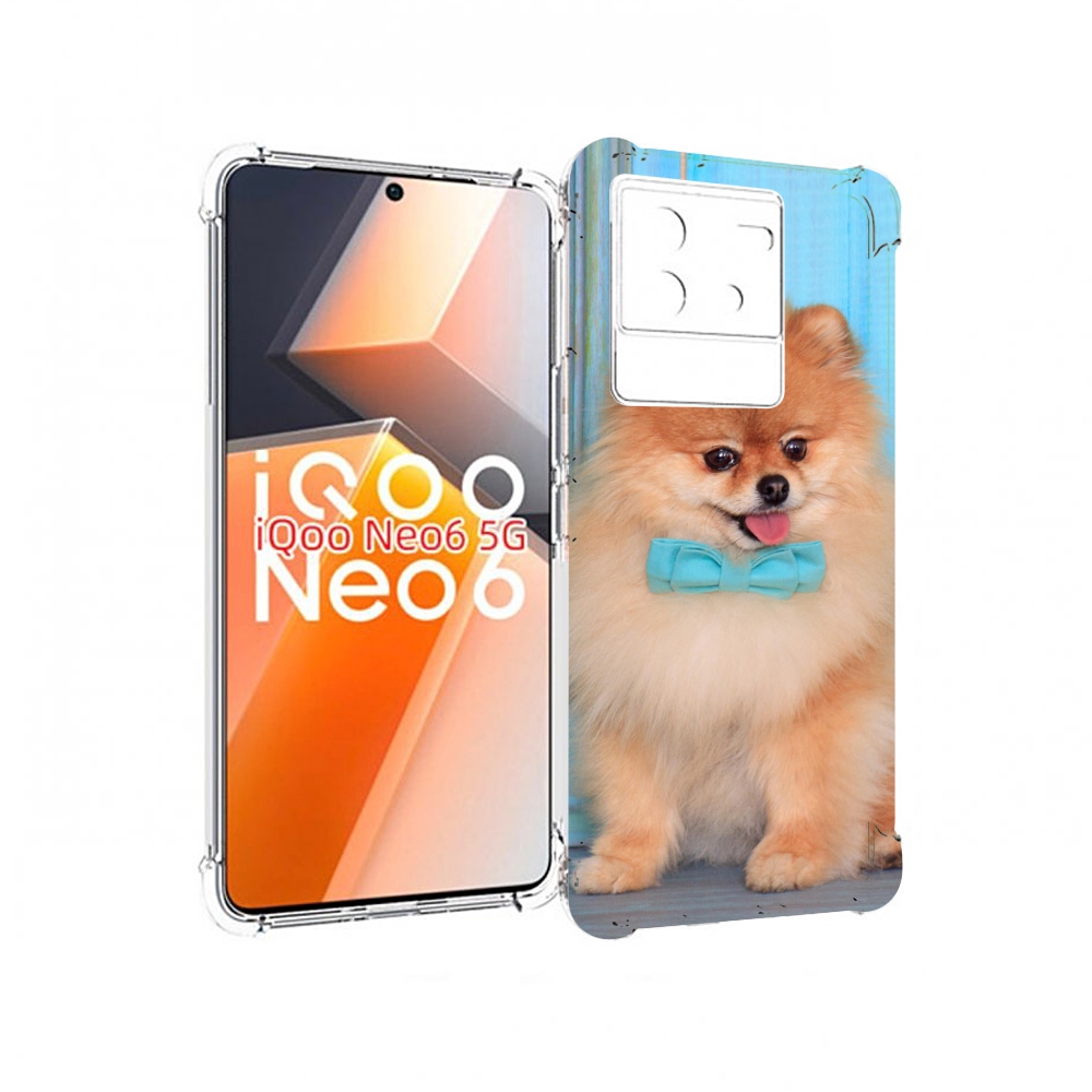 

Чехол MyPads померанскии шпиц для Vivo iQoo Neo 6 5G, Прозрачный, Tocco