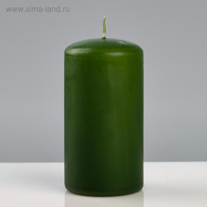 

Свеча - цилиндр Колор, 6×11,5 см, зеленый