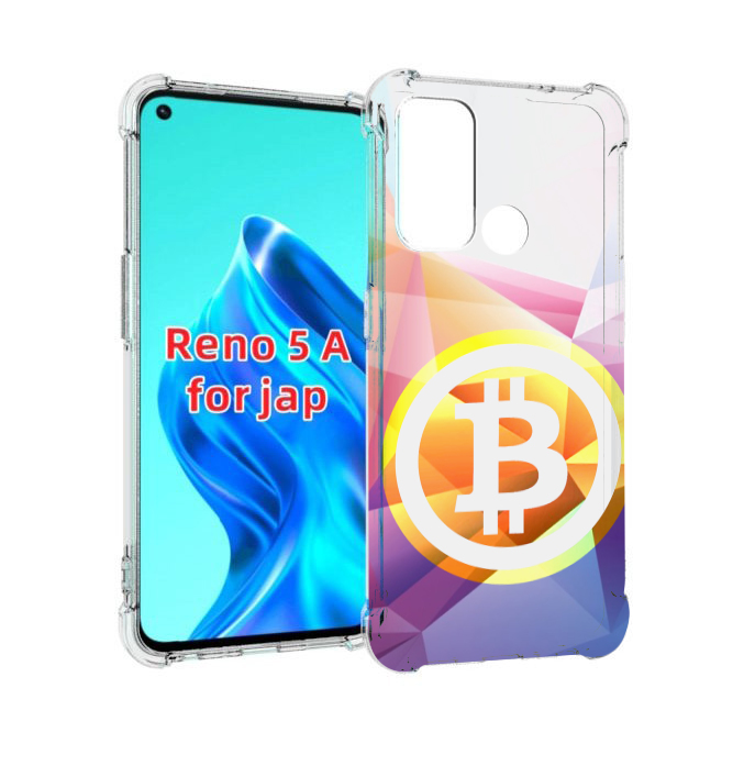 

Чехол MyPads Биткоин для Oppo Reno 5A, Прозрачный, Tocco