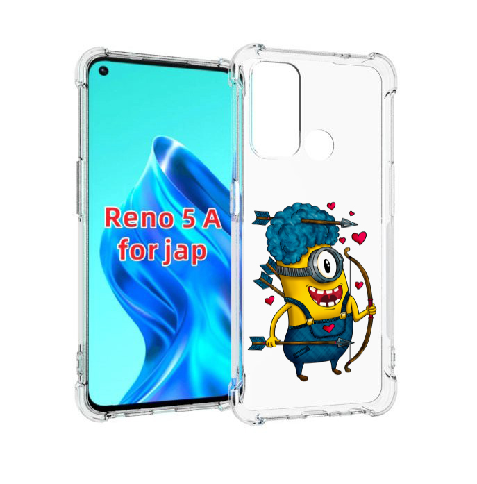 

Чехол MyPads Миньон купидон для Oppo Reno 5A, Прозрачный, Tocco
