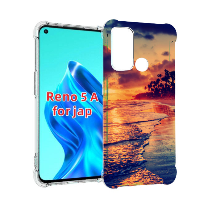 

Чехол MyPads Берег для Oppo Reno 5A, Прозрачный, Tocco
