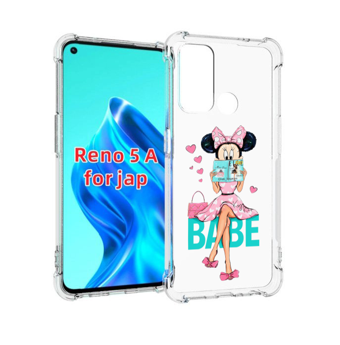

Чехол MyPads Бейби-микки для Oppo Reno 5A, Прозрачный, Tocco