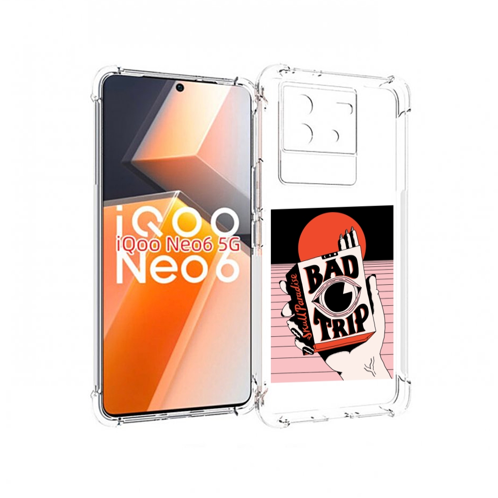 

Чехол MyPads плохая пачка для Vivo iQoo Neo 6 5G, Прозрачный, Tocco