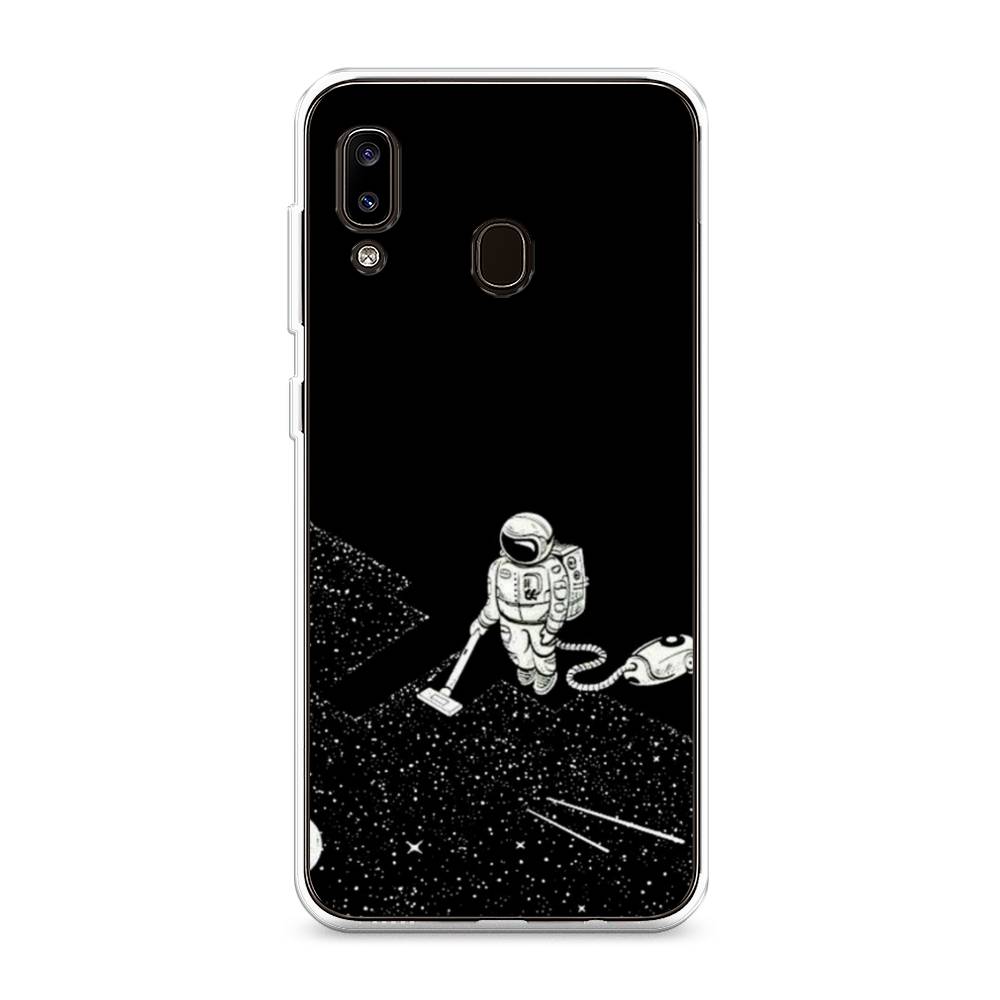 

Чехол Awog на Samsung Galaxy A20/A30 "Космонавт с пылесосом", Разноцветный, 27650-4