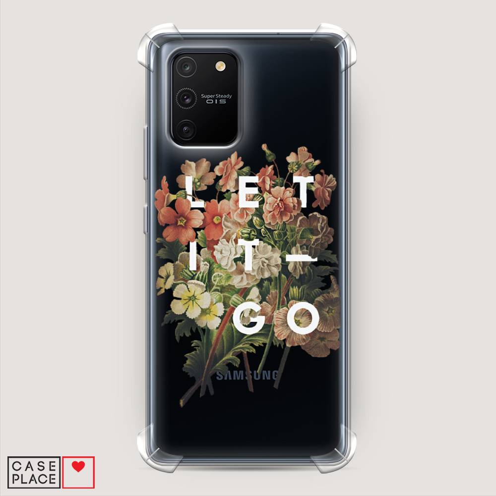 фото Противоударный силиконовый чехол "let it go" на samsung galaxy s10 lite awog