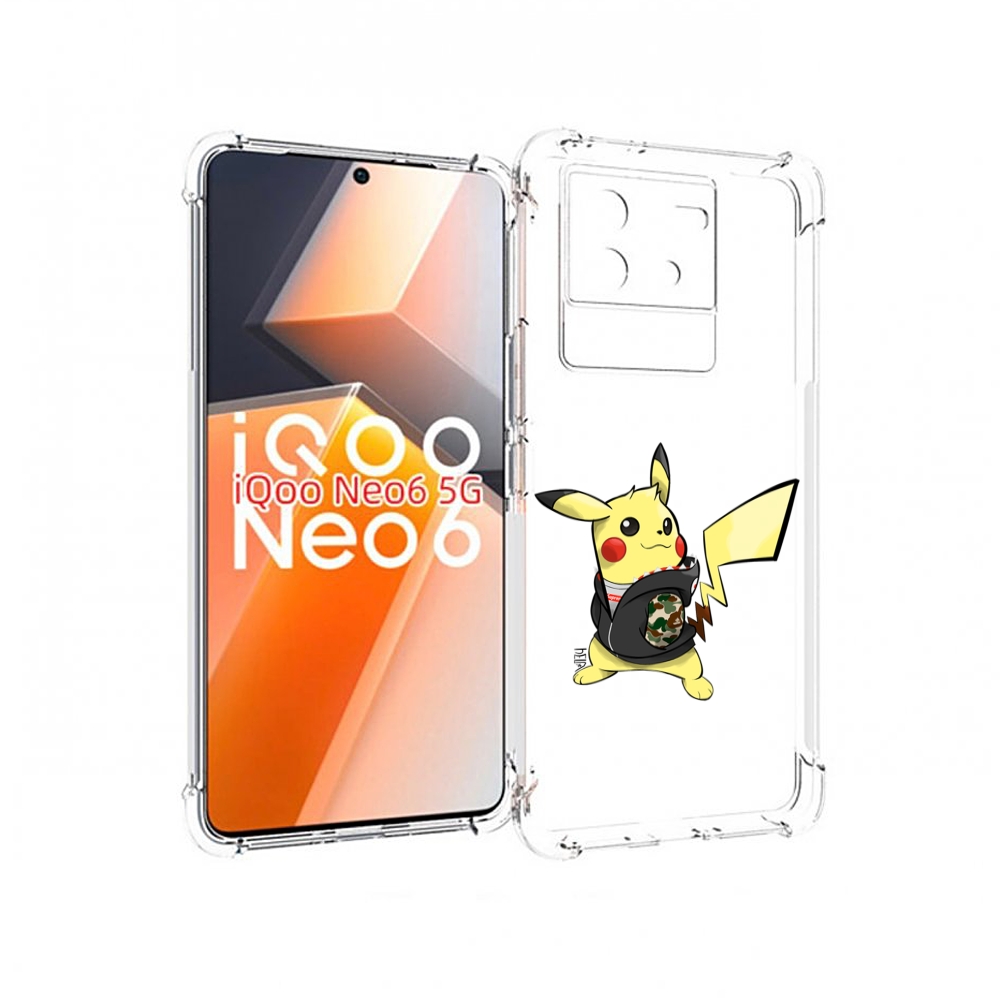 

Чехол MyPads пикачу для Vivo iQoo Neo 6 5G, Прозрачный, Tocco