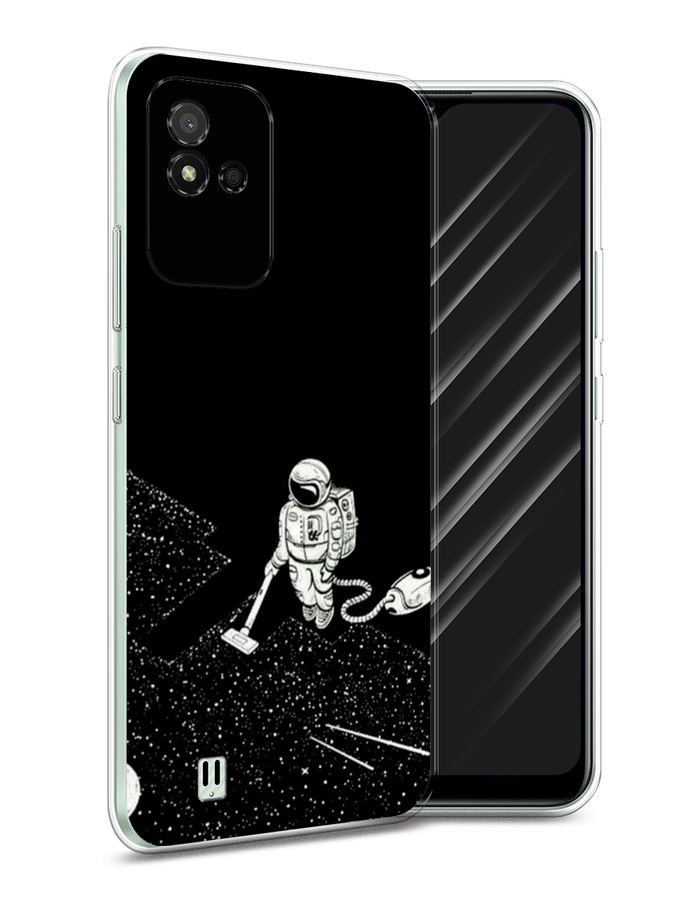 

Чехол Awog на Realme Narzo 50i "Космонавт с пылесосом", Разноцветный, 2510050-4