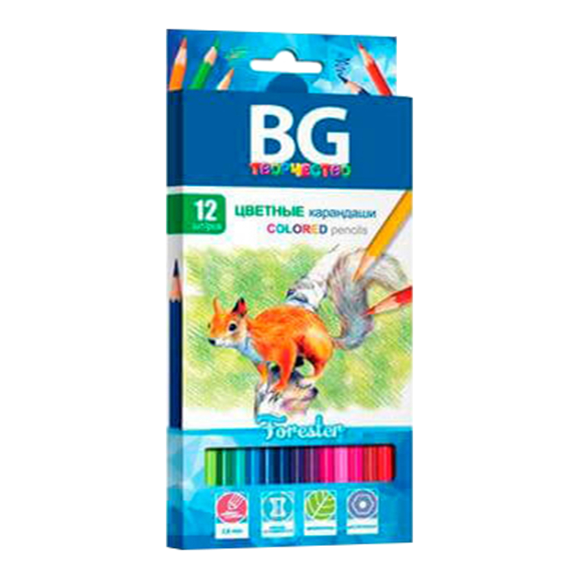 

Карандаши цветные BG Forester 13872 12 шт
