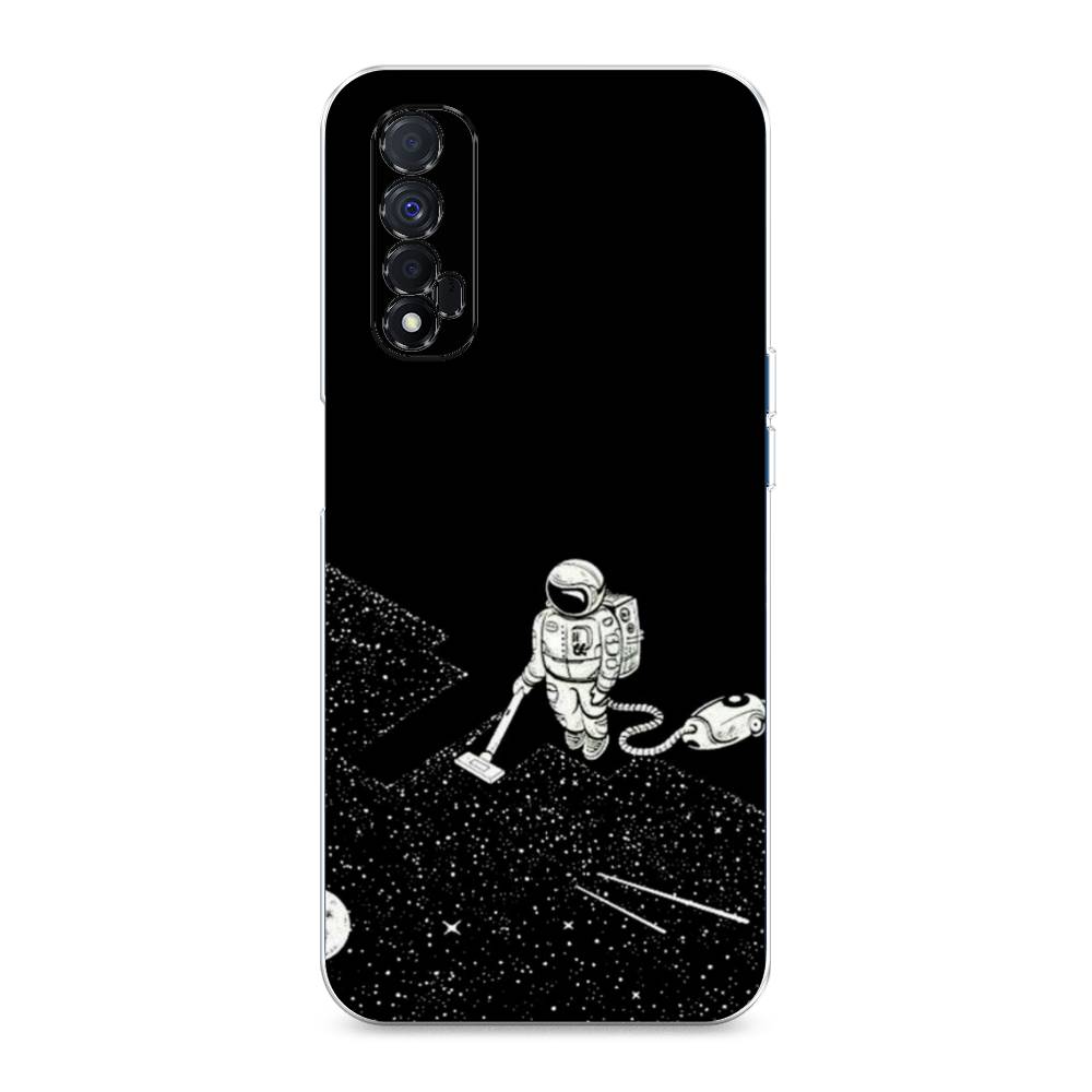 

Чехол Awog на Realme Narzo 30 4G "Космонавт с пылесосом", Разноцветный, 257650-4