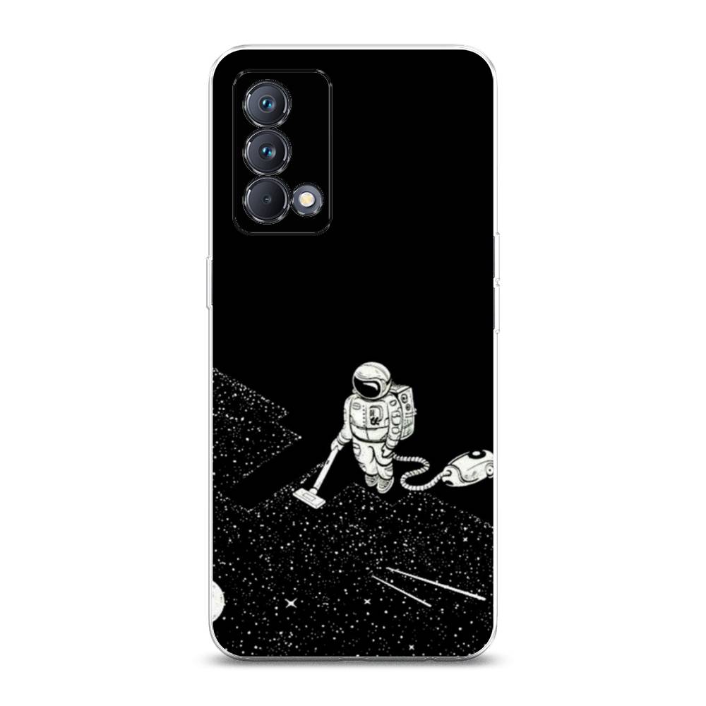 фото Силиконовый чехол "космонавт с пылесосом" на realme gt master edition awog