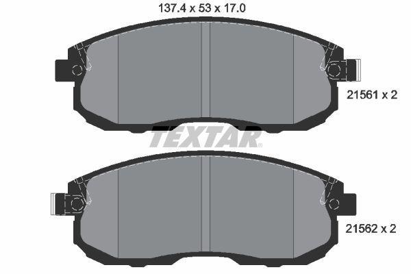 

Тормозные колодки Textar дисковые 2156201