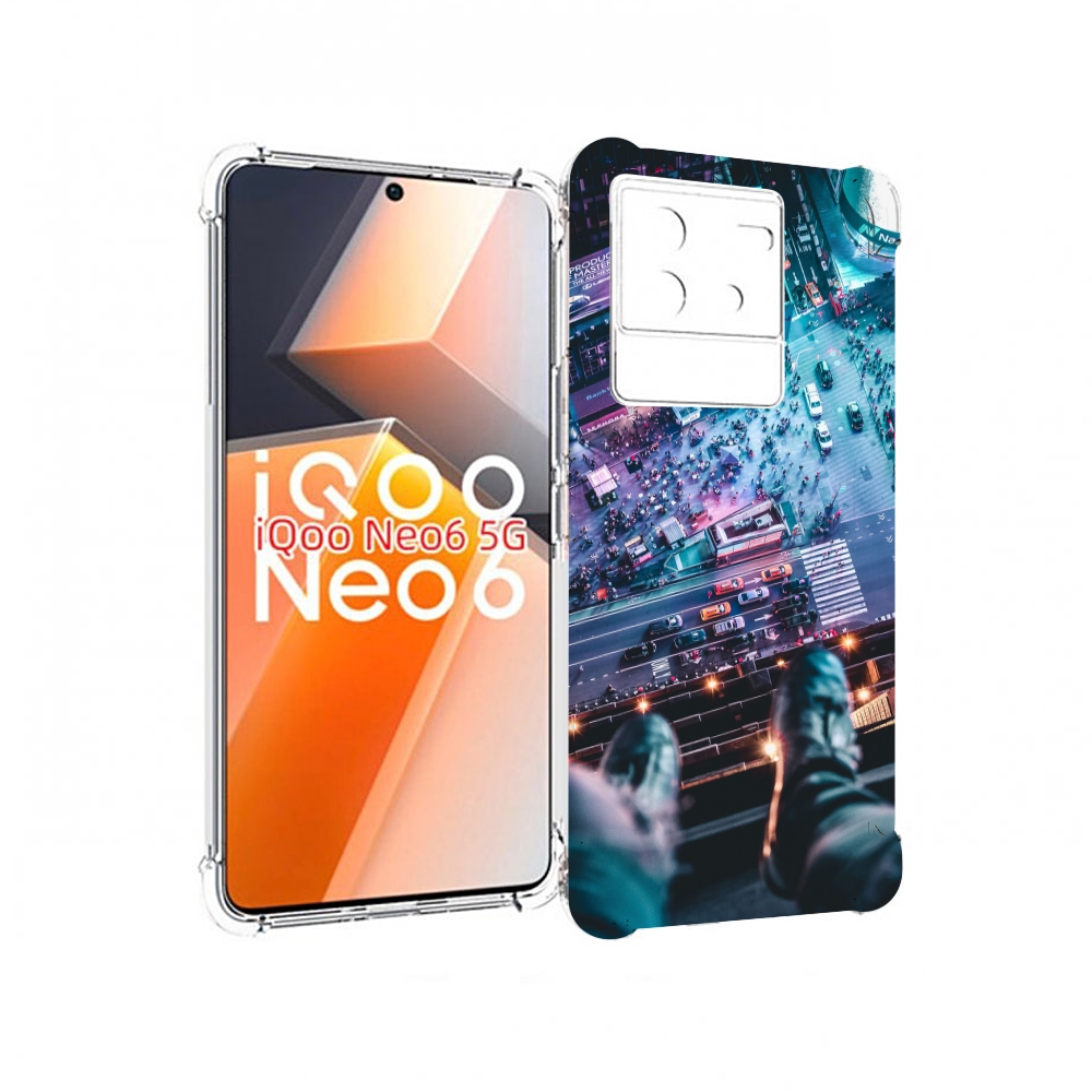 

Чехол MyPads парень на крыше для Vivo iQoo Neo 6 5G, Прозрачный, Tocco