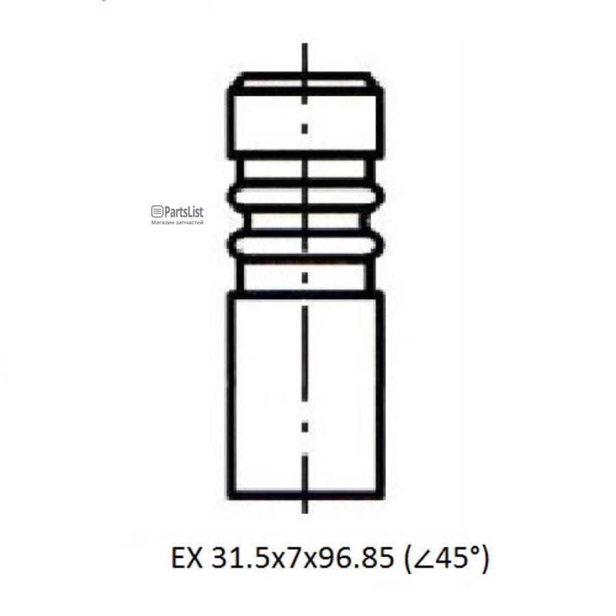 Клапан Двс Ex Vag 19 Tdi Afnagrahfahhahualhasvavg 94