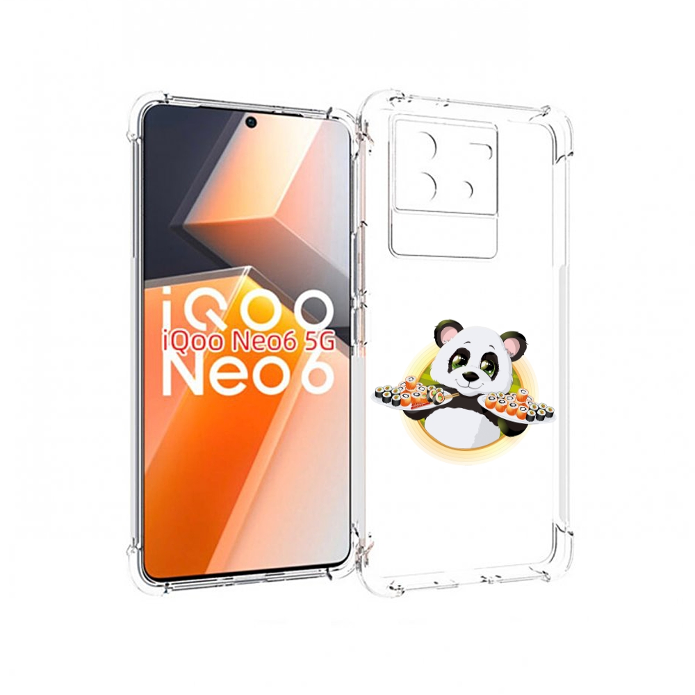 

Чехол MyPads панда-с-суши для Vivo iQoo Neo 6 5G, Прозрачный, Tocco