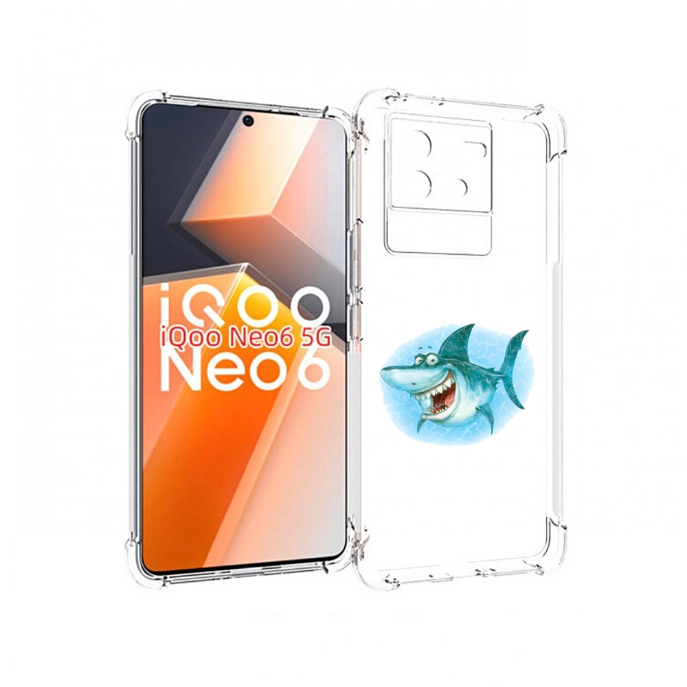 

Чехол MyPads веселая акула для Vivo iQoo Neo 6 5G, Прозрачный, Tocco