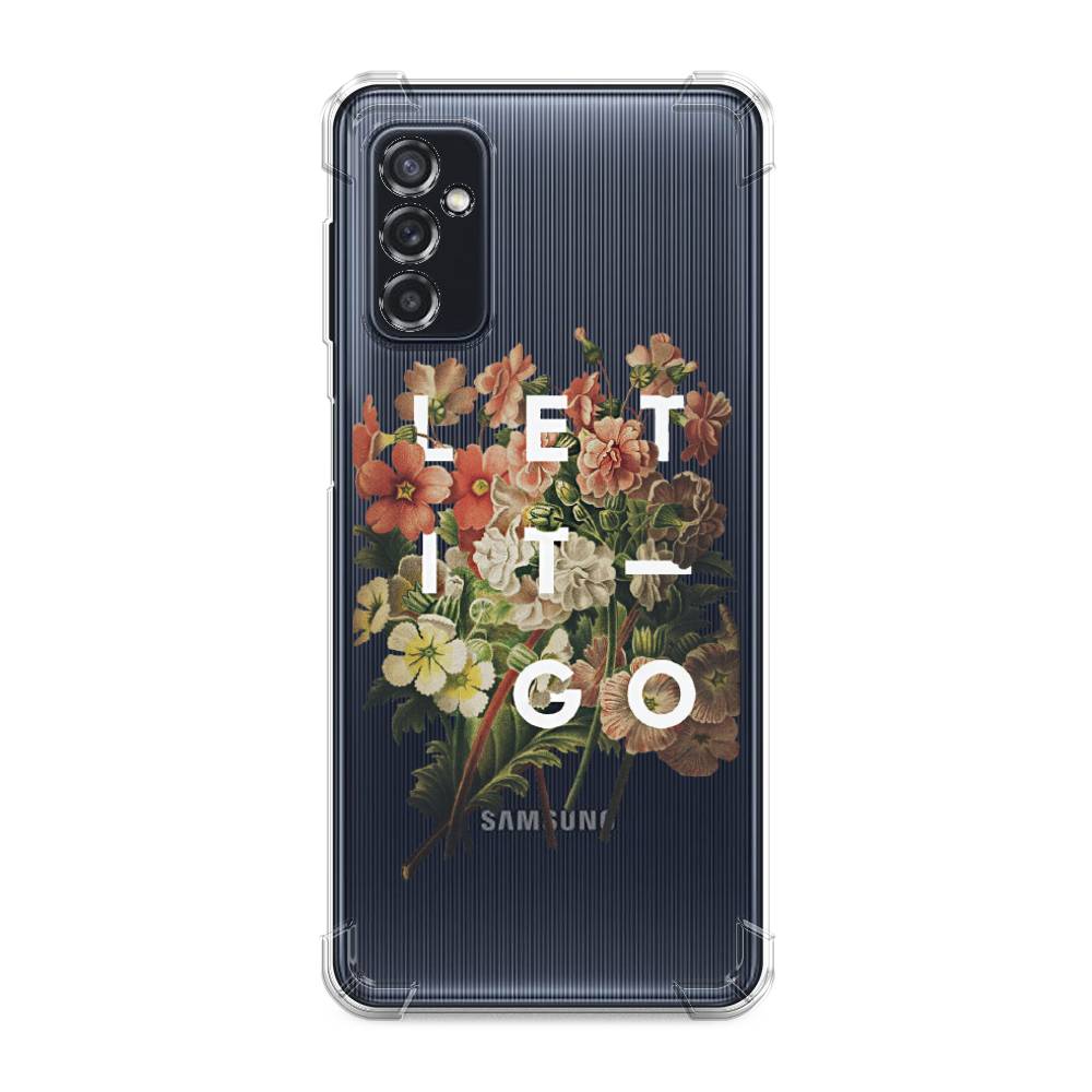 фото Противоударный силиконовый чехол "let it go" на samsung galaxy m52 awog