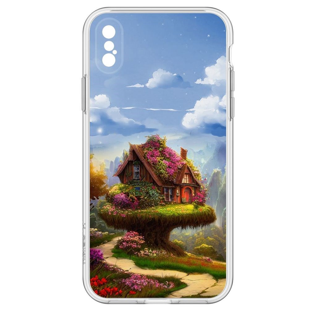 

Чехол-накладка Дом на дереве для iPhone X, Прозрачный